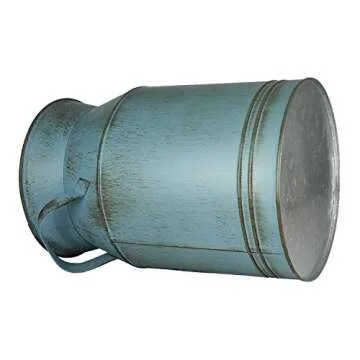 Farmhouse Style Galvanized Metal Planter for Home