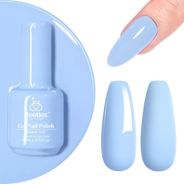 Beetles Gel Nail Polish Light Blue 15ml - Long-lasting at Home Manicure Beauty
