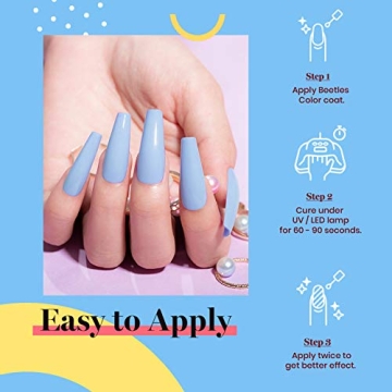 Beetles Gel Nail Polish Light Blue 15ml for DIY Manicure