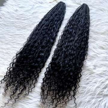 Crochet Boho Box Braids - Synthetic & Human Hair Blend