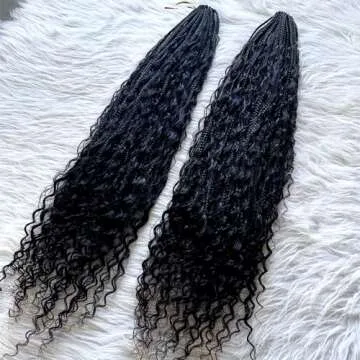 Crochet Boho Box Braids - Synthetic & Human Hair Blend