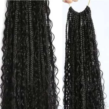 Crochet Boho Box Braids - Synthetic & Human Hair Blend