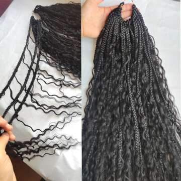 Crochet Boho Box Braids - Synthetic & Human Hair Blend