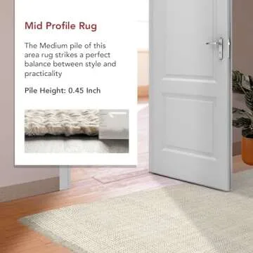 nuLOOM 2x3 Daniela Jute Tassel Hand Woven Area Rug, Off White, Solid Chunky Farmhouse Design, Natural Fiber, For Bedroom, Dining Room, Living Room, Hallway, Office, Entryway