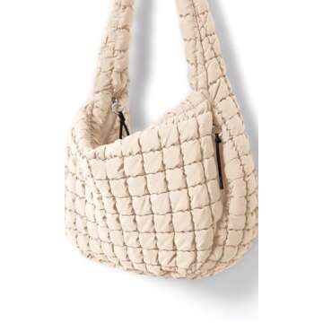 Stylish ODODOS Quilted Tote Bag for Women