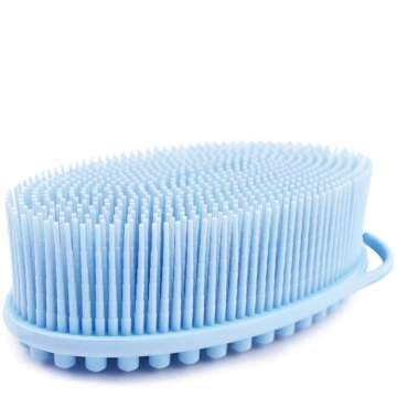 Avilana Silicone Body Scrubber - Long Lasting & Hygienic
