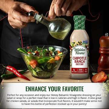 Walden Farms Chipotle Ranch Dressing 2 Pack - Zero Calories