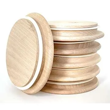 WECK Weck 743 Mold Jars with Beech Wood Lids for Canning