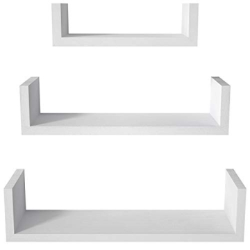 SRIWATANA Floating Shelves - Solid Wood & Easy Installation