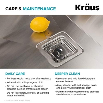 KRAUS Pax 24-Inch Stainless Steel Kitchen Sink for Modern Design