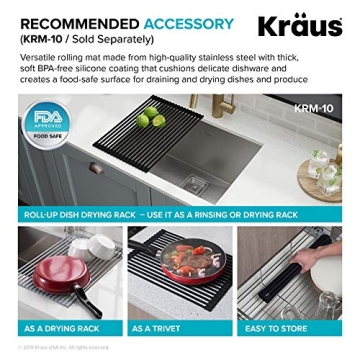 KRAUS Pax 24-Inch Stainless Steel Kitchen Sink for Modern Design