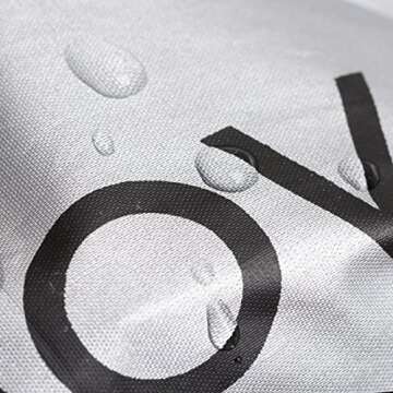 Movo CRC03 Extra-Long Camera Rain Coat Rain Cover for DSLR Cameras, Lens, and Tripod (Metallic Gray)