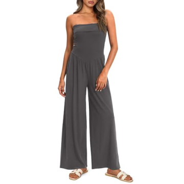 Darong Women's Stylish Tube Jumpsuit for Summer