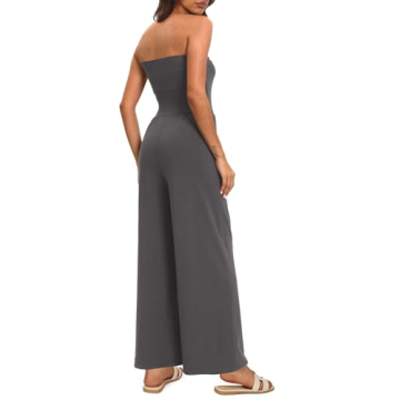 Darong Women's Stylish Tube Jumpsuit for Summer