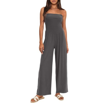 Darong Women's Stylish Tube Jumpsuit for Summer