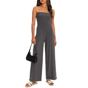 Darong Women's Stylish Tube Jumpsuit for Summer