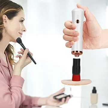 Glue Shaker for Eyelash Extensions, Electric Nail Lacquer Shaker with Base, Nail Polish Glue Shaker, White