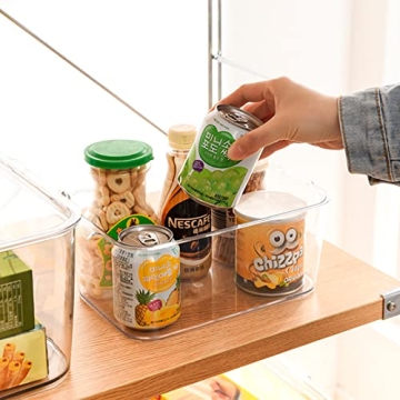 Elegant ANMINY Clear Plastic Storage Bins Set