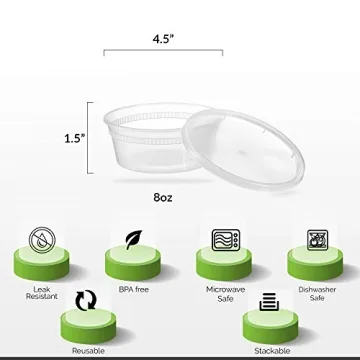 Basix 24 Count 8 Oz Food Storage Containers with Lids