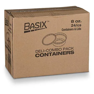 Basix 24 Count 8 Oz Food Storage Containers with Lids