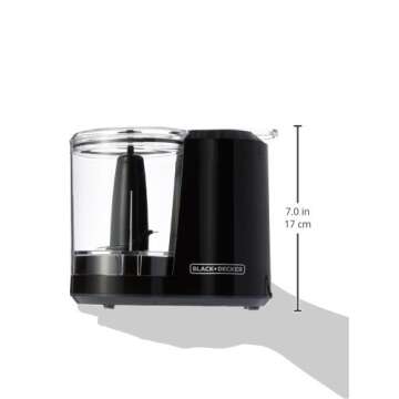 BLACK+DECKER 3-Cup Electric Food Chopper with Stay-Sharp Blade