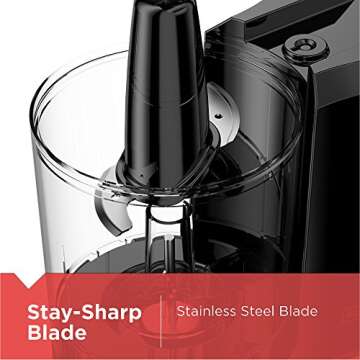 BLACK+DECKER 3-Cup Electric Food Chopper with Stay-Sharp Blade