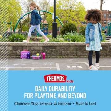 THERMOS FUNTAINER Kids Water Bottle - Stylish & Insulated 12oz