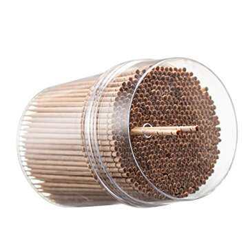 Prestee 2000 Wooden Toothpicks with Reusable Holders