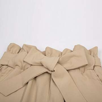 GRACE KARIN Women High Waist Ruffle Cropped Pants