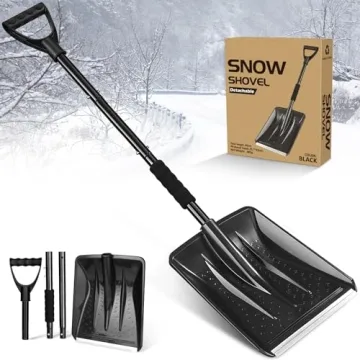 Snow Shovel, 2025 New Upgrade Large-Capacity Lightweight Aluminum Portable Snow Removal Tool, Parent...