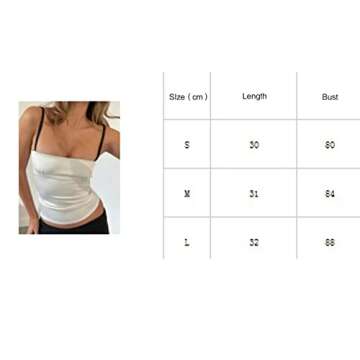 SOLILOQUY Women Y2K Backless Crop Top Vintage Sexy Tie Up Spaghetti Strap Camisole Summer Cute Mini Vest E-Girl Streetwear E-pink Tank Top