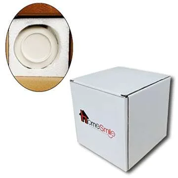 HOME SMILE Elephant Ring Dish Holder for Jewelry,Elephant Gifts for Women Chritsmas,Engagement Wedding Trinket Trays,Ceramic White