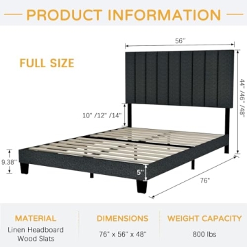 Fangflower Platform Bed Frame for Stylish Sleep Comfort