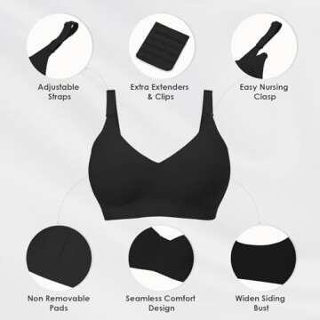 As Fairy Seamless Maternity Bra for Comfortable Nursing