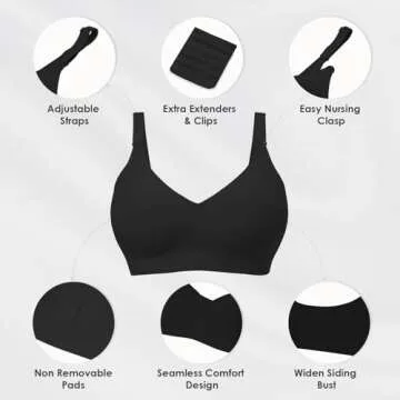 As Fairy Seamless Maternity Bra for Comfortable Nursing