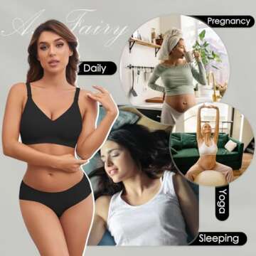 As Fairy Seamless Maternity Bra for Comfortable Nursing