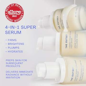 The Outset Firming Vegan Collagen Prep Serum - Gentle, Fragrance Free Multi-Benefit Serum - Hydratin...
