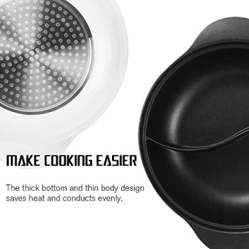 Dual-Sided Hot Pot for Induction Cooker - Shabu Shabu