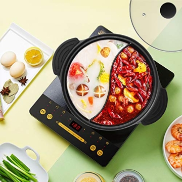 Dual-Sided Hot Pot for Induction Cooker - Shabu Shabu