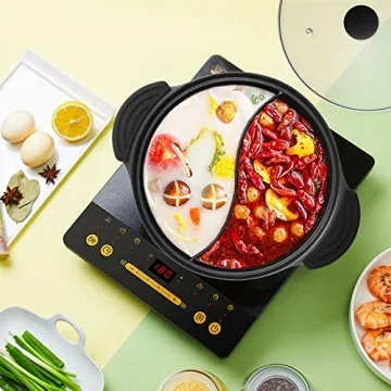 Dual-Sided Hot Pot for Induction Cooker - Shabu Shabu