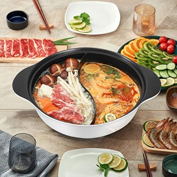 Dual-Sided Hot Pot for Induction Cooker - Shabu Shabu