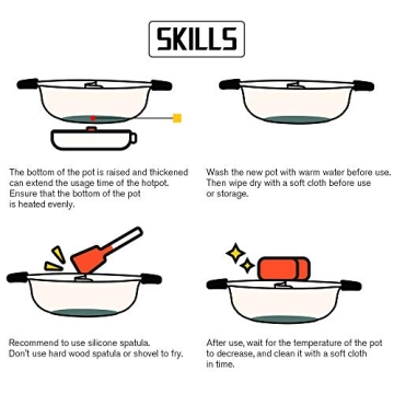 Dual-Sided Hot Pot for Induction Cooker - Shabu Shabu