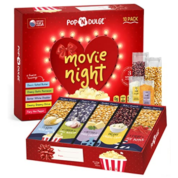 Valentines Day Gifts Movie Night Popcorn Gift Set, Valentines Day Gifts For Her Him, 10 Piece Set, 5...