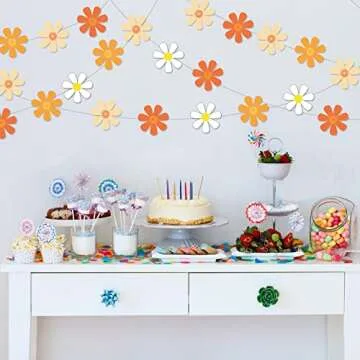 Colorful Daisy Garland Kit for Parties and Events