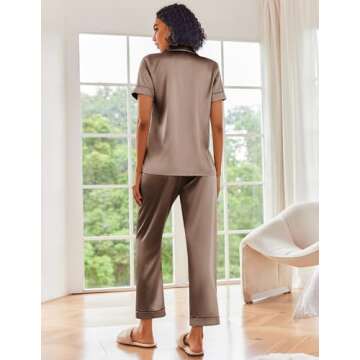 Ekouaer Silk Satin Pajamas Set - Soft & Stylish PJs