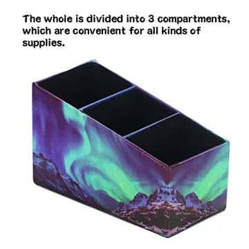 LIZIMANDU PU Leather Multifunctional Desktop Organizer