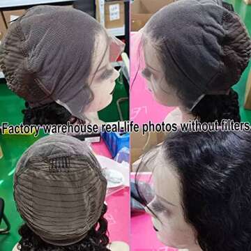 Lemoda 30Inch Water Wave Lace Front Human Hair Wig