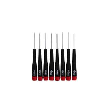 Wiha 26791 Precision Torx T1-T8 Set, 8-Piece,(Red, Black)