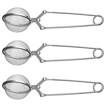 Snap Ball Tea Strainer 3-Pack for Loose Leaf Tea Lovers