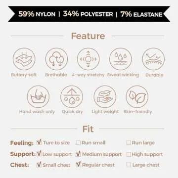 Aoxjox Seamless Women’s Workout Crop Top for Yoga